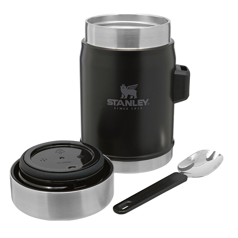Stanley Stainless Steel Classic Vacuum Food Jar, 414ml, Matte Black