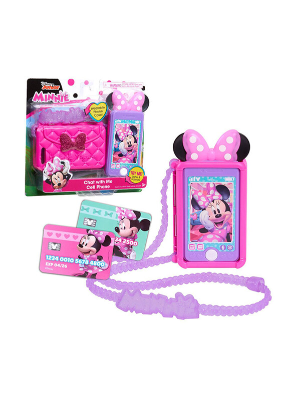

Disney Junior Minnie Mouse Chat With Me Cell Phone Set, Ages 3+
