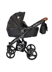 Lorelli Classic Rimini Baby Stroller with Mama Bag, Forest Green/Black