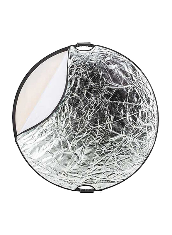 Phottix Photo & Studio 5-In-1 Premium Reflector with Handles, 120cm x 47 inch, Silver