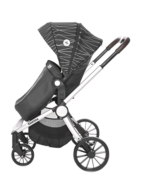 Lorelli Classic Ramona Baby Stroller, Silver Stripe