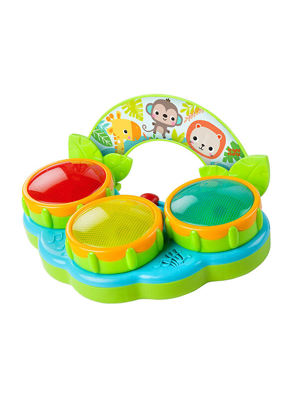 

Bright Starts Safari Beats Drum Kit, Ages 3+ Months