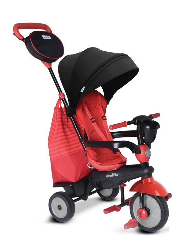 SmarTrike Swing DLX Baby Tricycle Stroller, Red