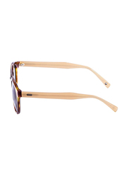 Ocean Glasses Polarized Full Rim Round Tiburon Demy Brown Frame Sunglasses Unisex Smoke Lens, 66/15/134