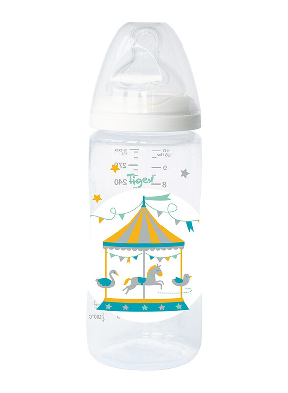 

Tigex Autonomy+ Wide Neck Feeding Bottle, 300ml, Clear