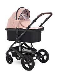 Lorelli Premium 3 in 1 Boston Baby Stroller, Cameo Rose Stars Pink