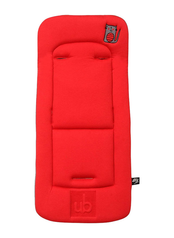 Ubeybi Stroller Cushion Set, Red/Grey