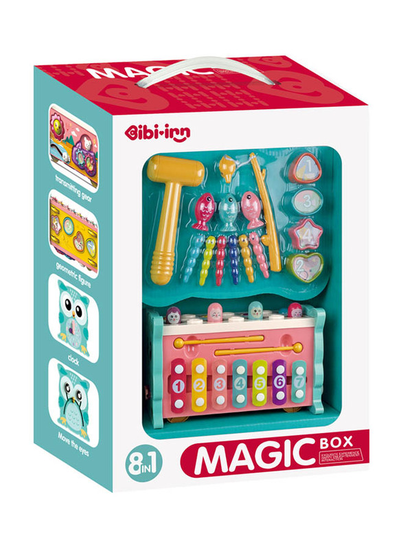 IBI-IRN Hexahedron Magic Box, Infant Toys with Multiple Games and Activities, Months 12+