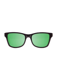 Ocean Glasses Polarized Full Rim Cat Eye Jaws Demy Brown Green Frame Sunglasses Unisex, Smoke Lens