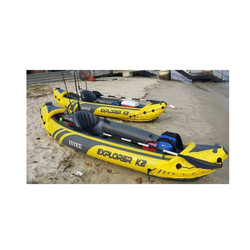 Intex Explorer K2 Kayak Inflatable Boat with Oars, Yellow/Black