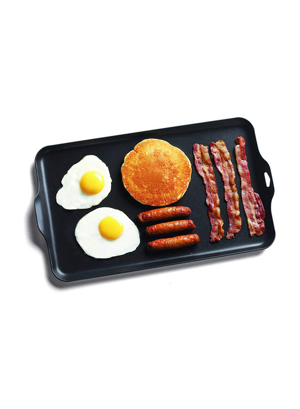 Coghlans Non-Stick Two Burner Camp Griddle, Black