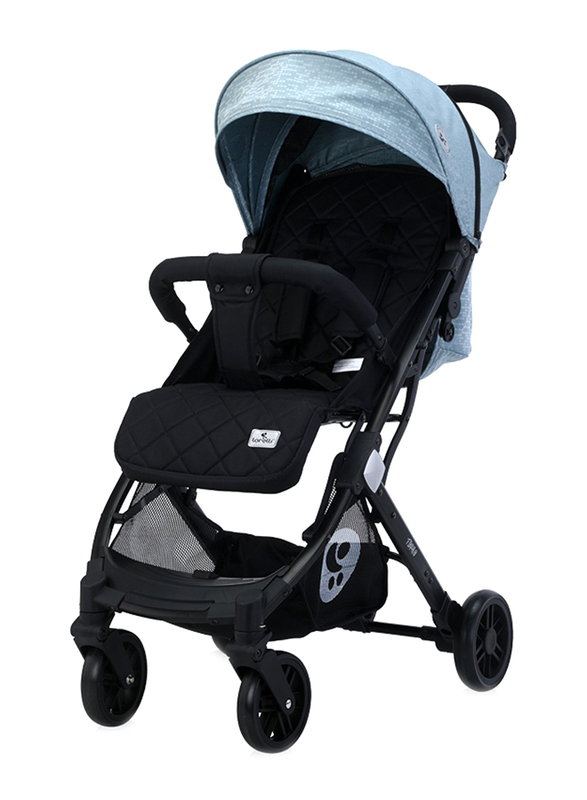 Lorelli Classic Footcover Baby Stroller, Fiorano Black/Silver Blue