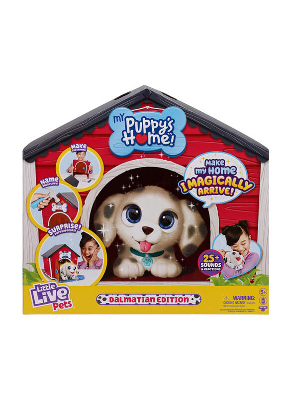 

Little Live Pets Flat Puppy Dalmantian Heart/Paw Exclusive Edition Playset, 21 Pieces, Ages 5+