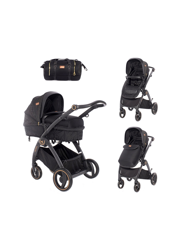 Lorelli Premium Adria Baby Stroller, Black