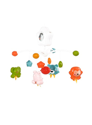 Lorelli Toys Musical Happy Animals Baby Mobile for Crib, Orange