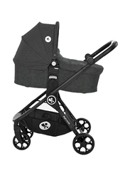 Lorelli Premium Patrizia Baby Stroller, Dark Grey