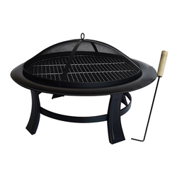 Paradiso Outdoor Firepit + Bbq 2In1- 74Cm
