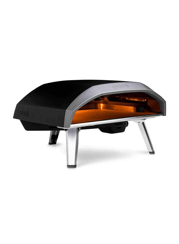 Ooni Koda Portable Gas Pizza Oven, Black/Silver