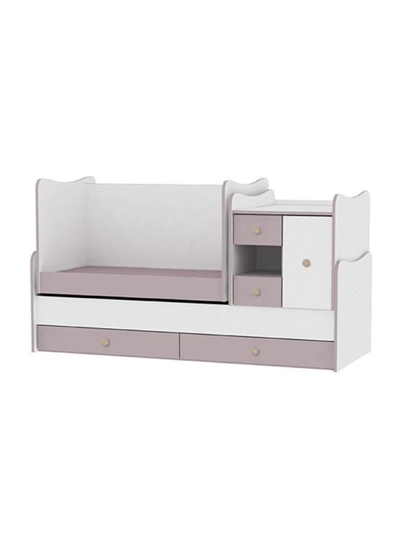 Lorelli Classic Baby Bedding Mini Max Combo Set, White/Pink Crosslin
