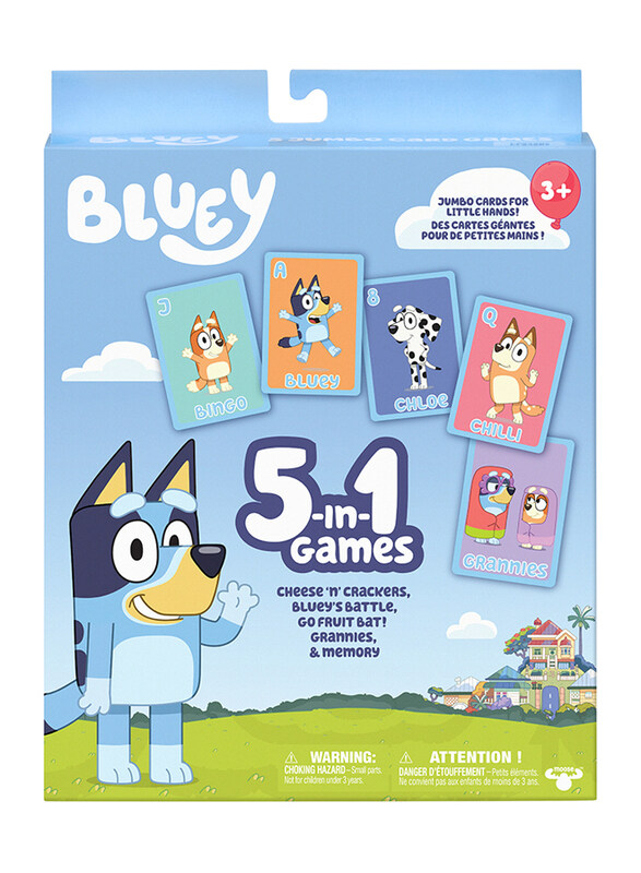 

Moose Bluey 5-in-1 Card Game Set