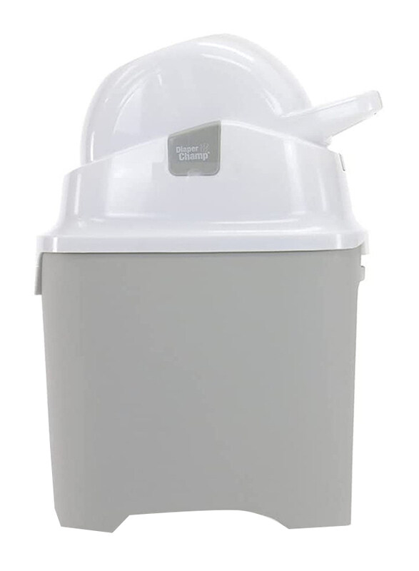 

Diaper Champ One Silver with Pedal and Handle, Grey