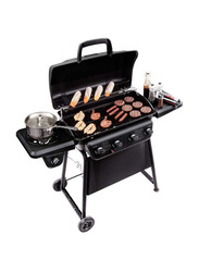 Char-Broil 4 Burner with Side Burner Gas Grill, Black