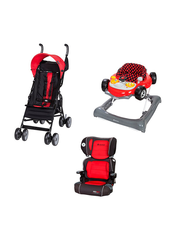 

Baby Trend Rocket Stroller & Trend 5.0 Activity Walker & Protect Car Seat Series Yumi 2-in-1 Folding Booster Seat, Multicolour