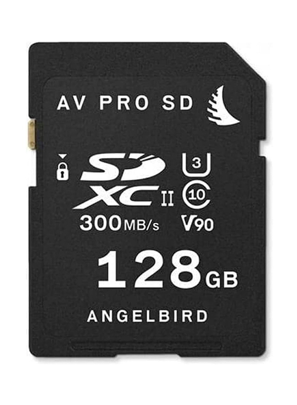 Angelbird 128GB AV Pro SD MK2 UHS-II SDXC V90 Memory Card, Black