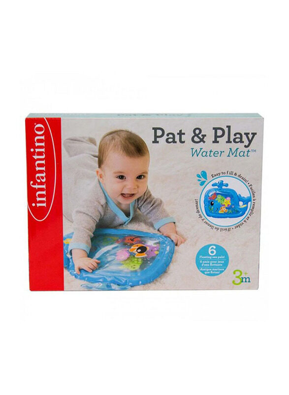 

Infantino Sensory Pat & Play Water Mat Whale for Babies, Ages 3+ Months, Multicolour