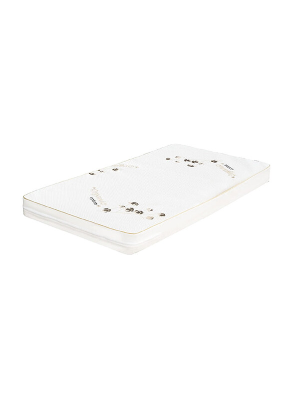 

Moon Organic Toddler Crib & Bed Mattress, 133 x 10 x 70cm, White