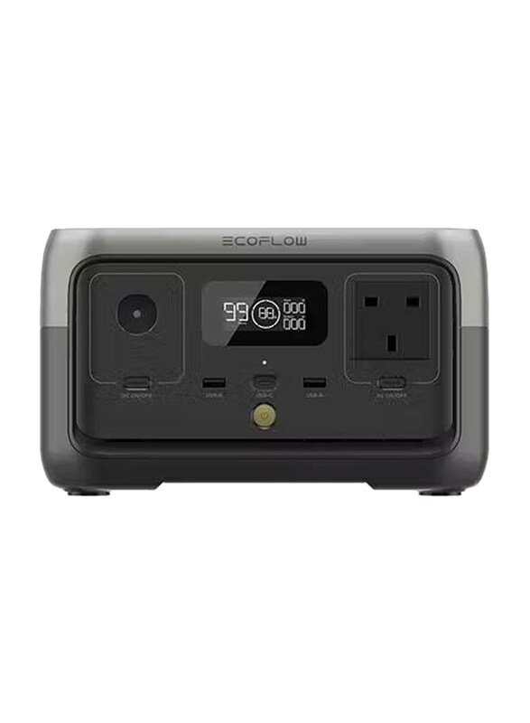 

Ecoflow River 2 Portable Power Station, 300W, EF-RIVER200, Grey/Black