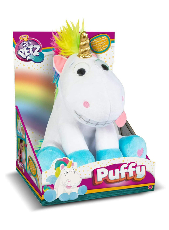 IMC Toys Puffy The Unicorn Interactive Plush Toy, Ages 18+ Months