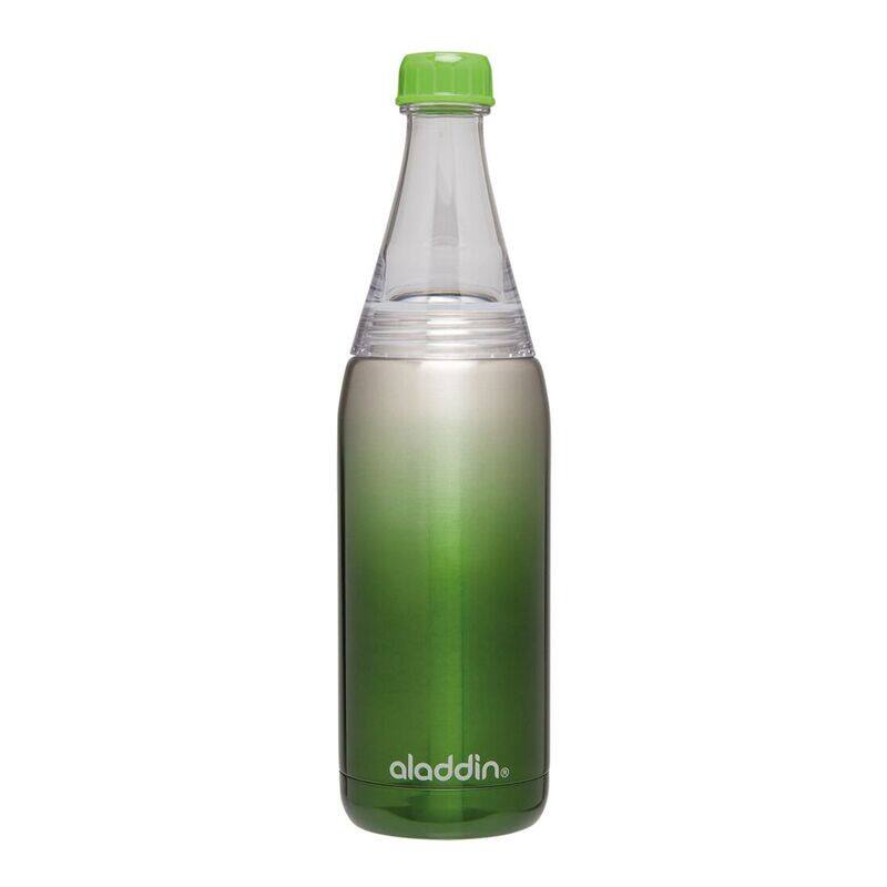 Aladdin 600ml Fresco Stainless Steel Vacuum Twist & Go Bottle, Green