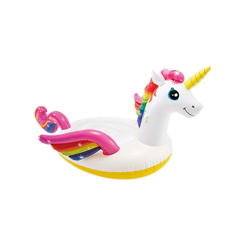 Intex Unicorn Island Shaped Floater, Multicolour