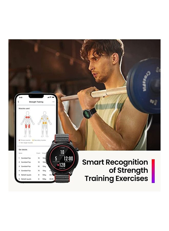 Amazfit GTR 4 Smartwatch, Dual-Band GPS, Alexa Built-in, Bluetooth Calls, 150+ Sports Modes, 1.43 Inch AMOLED Display Superspeed, Black