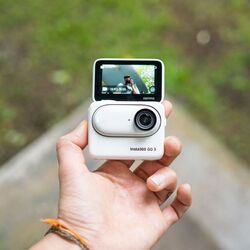 كاميرا الحركة Insta360 GO 3 بسعة 64 جيجابايت لمدونة فيديو للسفر والرياضة