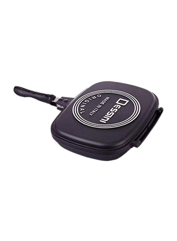 

Dessini 36cm Aluminium Double Sided Grill Pan, B07MX8TWJ5, Black