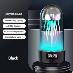 Acoustics Jellyfish Bluetooth Speaker Led Night Light with Clock