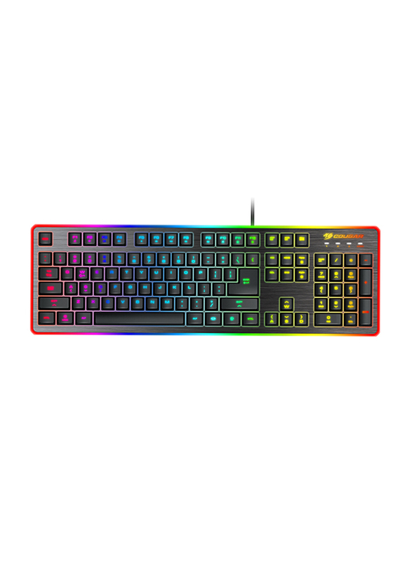 Cougar Deathfire Ex Keyboard and Mouse Combo Pack with 8 Color Backlight, Hybrid Mechanical Switch, 2000DPi ADNS-5050 Optical Gaming Sensor, Black