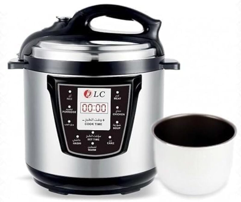 DLC-3017 Electric Pressure Cooker with a capacity of 4 liters - 800 watts - black and silver