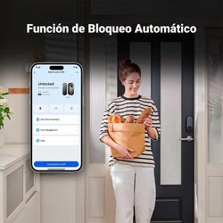 Aqara Smart Lock U200,Matter Retrofit Smart Lock With Home Key Support EL-D02E,Black