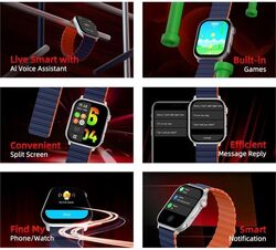 Kieslect Ks Pro Smartwatch 2.01'' AMOLED Display HD Bluetooth Call Abnormal Heart Rate Monitor AOD Sport Men Women Smart Watch