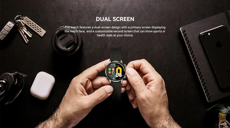 Kieslect Kr2 Smart Calling Watch with dual core triple speed black yellow