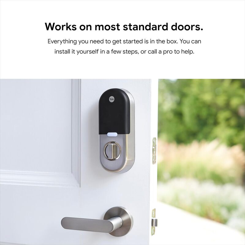 Nest X Yale Smart Lock With Nest Connect Satin Nickel