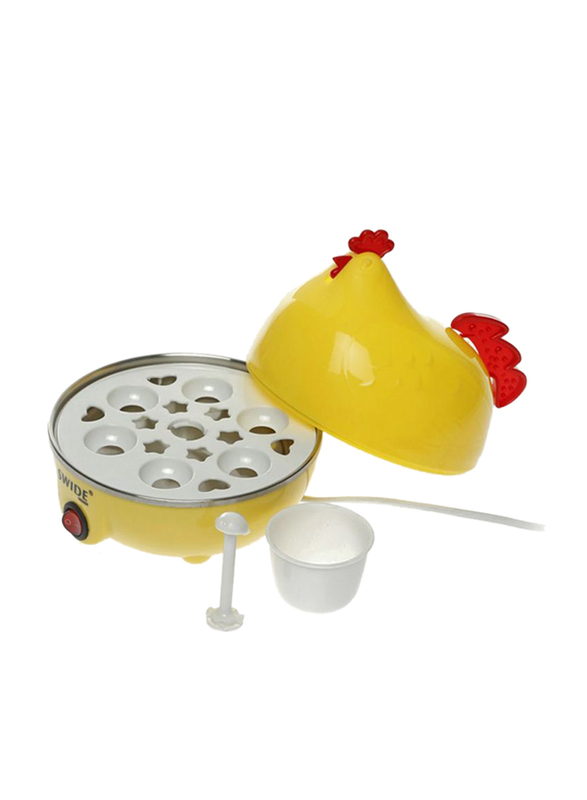 Kitchen & Home Deals Portable Egg Cooker, 360W, Yellow/Red
