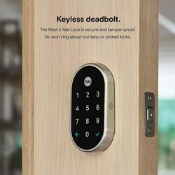 Nest X Yale Smart Lock With Nest Connect Satin Nickel