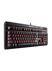 Corsair K68 English Gaming Keyboard with Red LED and Cherry Mx Red Switch, Black