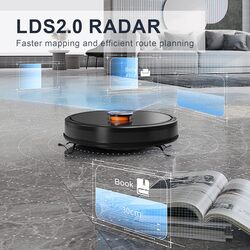 Lydsto R5 3in1 Smart Robot Vacuum Cleaner With Mop Automatic Self Cleaning Robot WiFi  Mobile App 3000Pa Suction and 3 Liters Dust Tank  Black