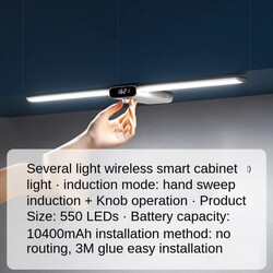 EZVALO Led Smart Wireless Kitchen Cabinet Lamp Wiringfree Induction Light