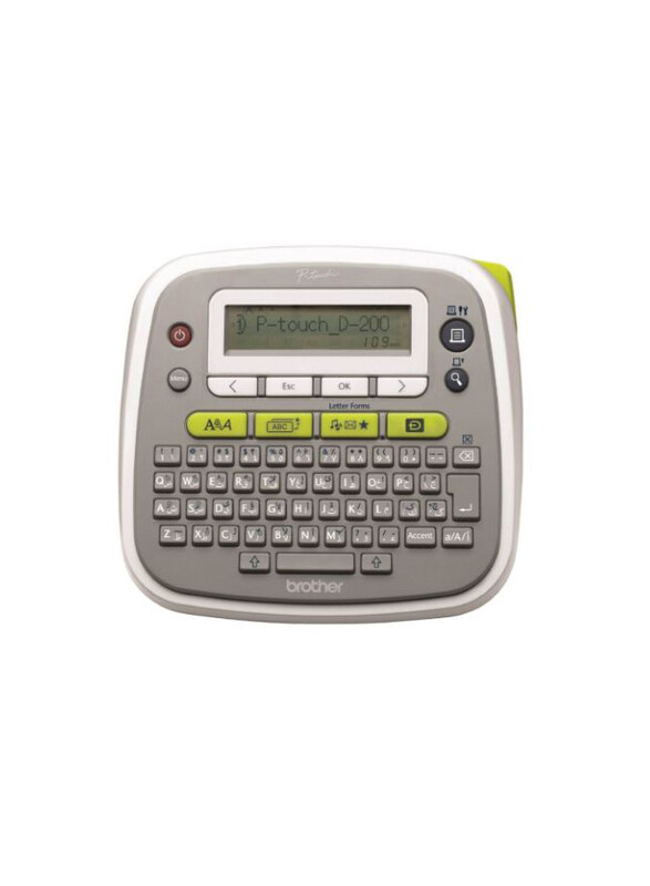 

Brother PTD200AR Label Printer, White/Grey